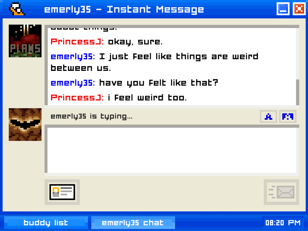 emily is away chat box 3