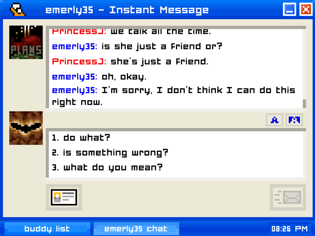 emily is away chat box 7