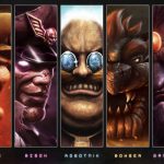 Several villains from video games, side by side.