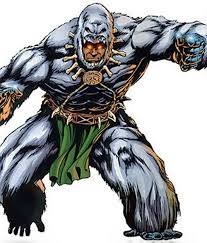 M'Baku of the Black Panther comics, wearing his gorilla suit.