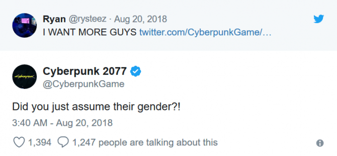 2018 - Transphobic Tweet