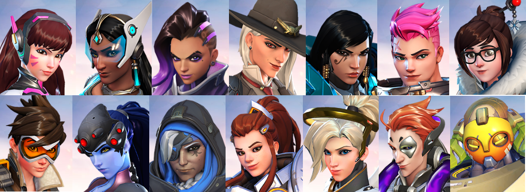 Ashe and the other women of Overwatch