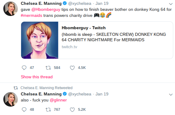 Chelsea Manning participated in the Hbomberguy twitch stream