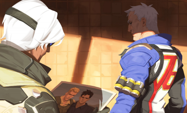 Soldier: 76 and Ana reminisce on the old days